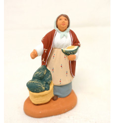 santon vendeuse de melons 6- 7 cm
