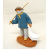 santon homme à l'oie 6-7cm