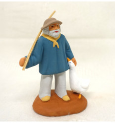 santon homme à l'oie 6-7cm