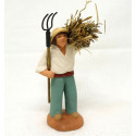 Santon homme au foin 6-7 cm
