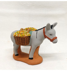 ANE AUX PANIERS DE FLEURS