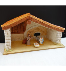 Etable deux toits garnie (6/7cm)