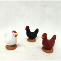 Santon poule 6, 7cm
