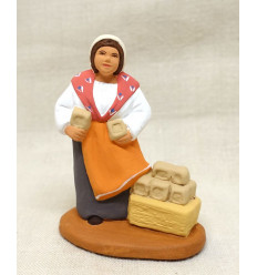 Santon vendeuse de savons 6- 7cm