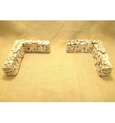 Murs d'angle droit et gauche