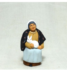 Fermière au lapin 9 cm